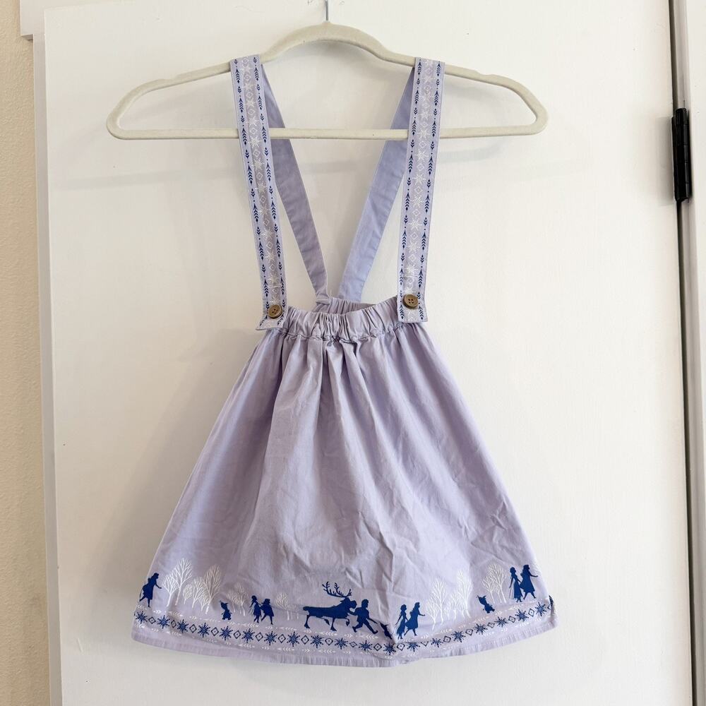 RARE Disney Frozen 2 Toddler Suspender Skirt 4T Our Universe BoxLunch HTF EUC